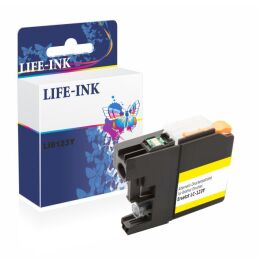 Life-Ink Druckerpatrone ersetzt LC-121Y, LC-123Y für...
