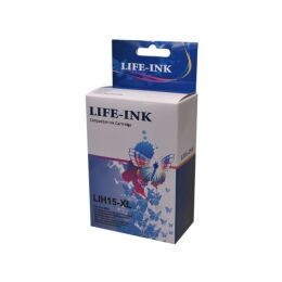 Life-Ink Druckerpatrone ersetzt C6615DE, 15 XL für...