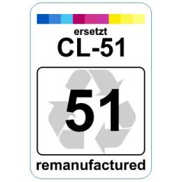 Premium Etiketten für Canon CL-51 - 62 st.